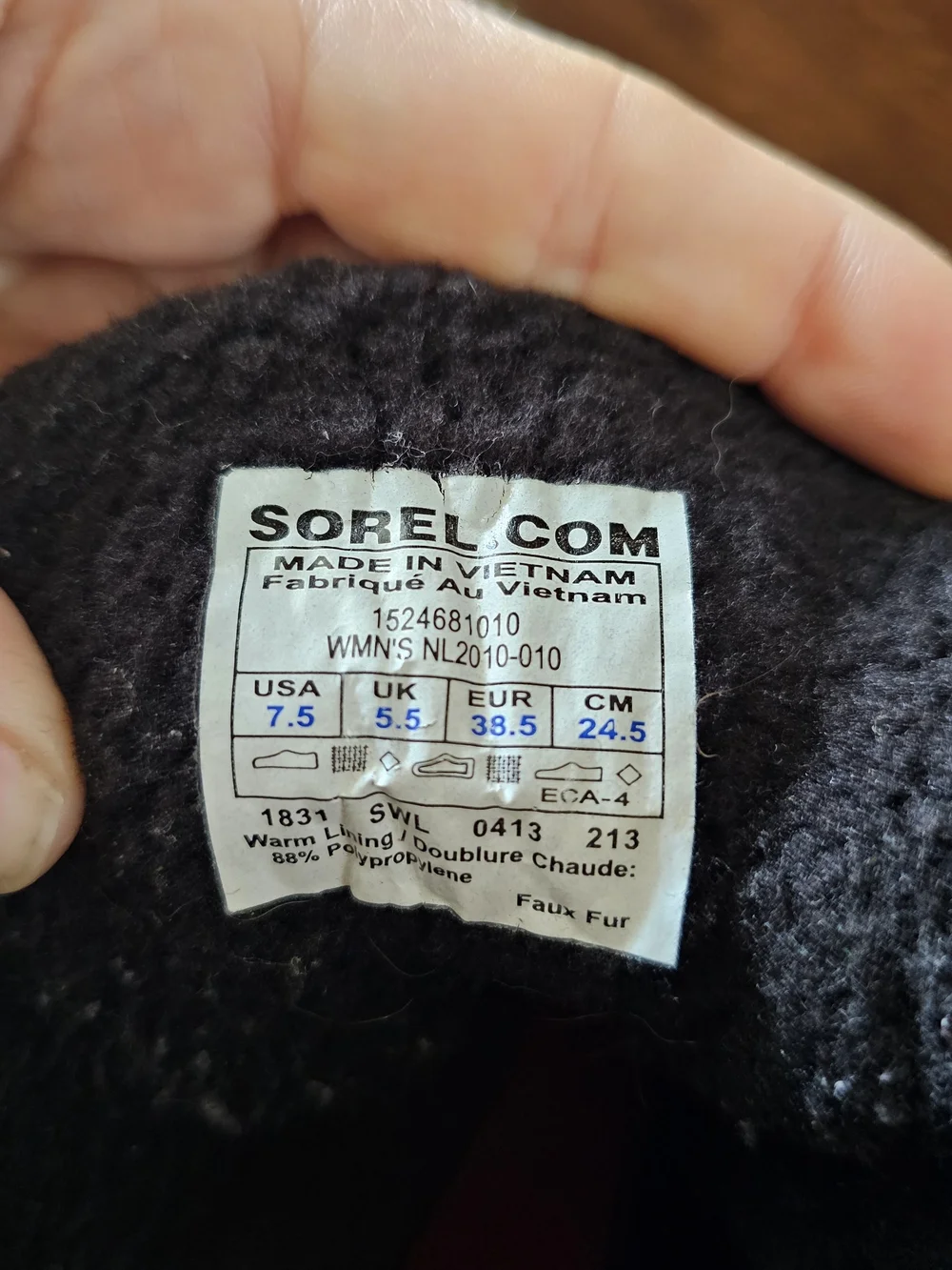 SOREL Tivoli Women’s Waterproof Winter Snow Boots Black Pink Size 7.5